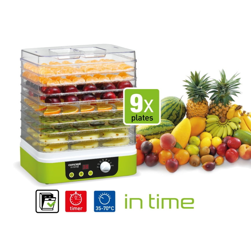 Concept SO1060 - Matdehydrator 260W/230V grön