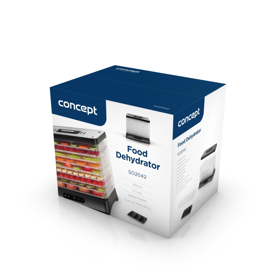 Concept SO2042 - Matberedare 500W/230V svart + silikonform