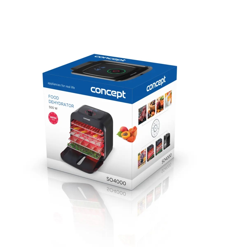 Concept SO4000 - Matdehydrator 500 W/230 V svart