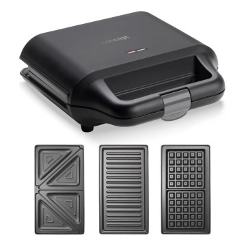 Concept SV3054 - Sandwich järn 3i1 700W/230V svart
