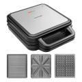 Concept SV3080 - Brödrost FAMILY 3-i-1 1200W/230V svart/rostfritt stål