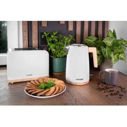 Concept TE2015 - Brödrost med två fack 930W/230V vit