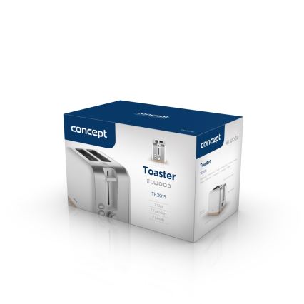 Concept TE2015 - Brödrost med två fack 930W/230V vit