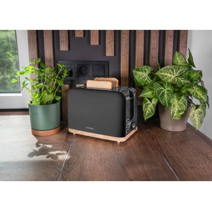 Concept TE2016 - Brödrost med två fack och uppvärmningsgaller 930W/230V svart