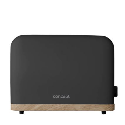 Concept TE2016 - Brödrost med två fack och uppvärmningsgaller 930W/230V svart