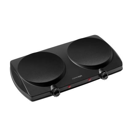 Concept VE3060 - Dubbel kokplatta 2500W/230V svart