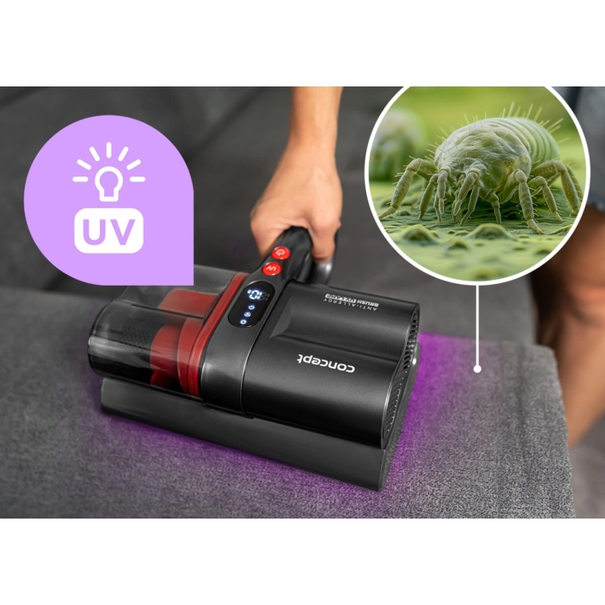 Concept VP2000 - Handhållen antibakteriell dammsugare med UV-C-lampa LUMISTAR 120W/11,1V
