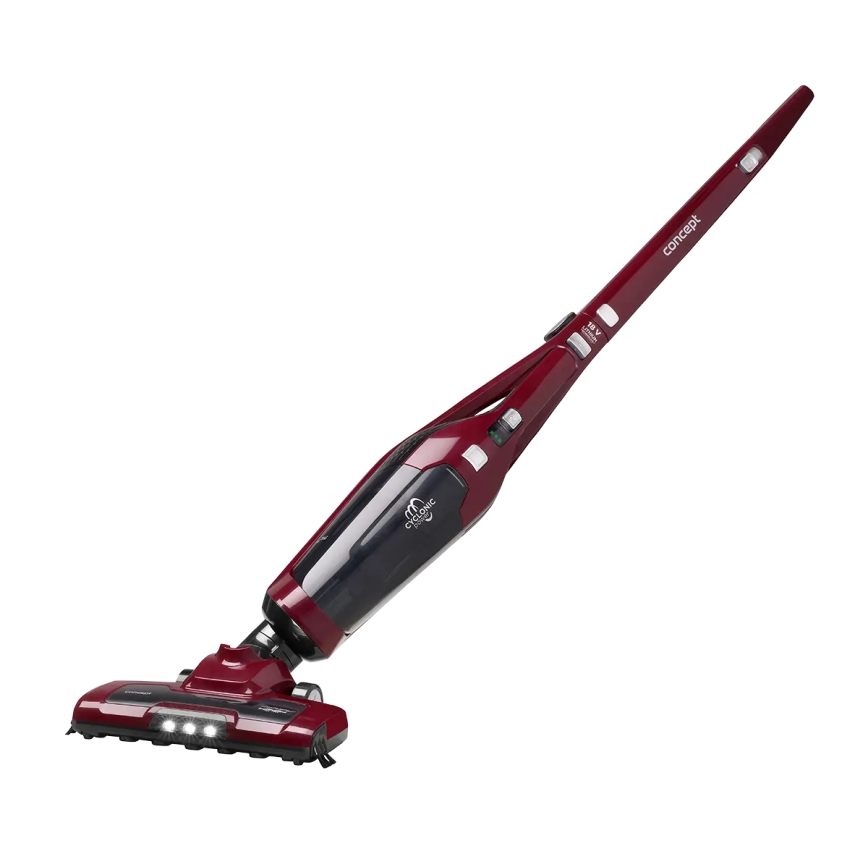 Concept VP4136 - Sladdlös stavdammsugare 2-i-1, 100 W / 22,2 V, 2200 mAh, röd