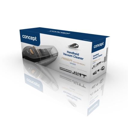 Concept VP4353 - Handhållen våt- och torrdammsugare RISER-FÖRLÄNGNING 110W/18,5V 2200 mAh svart