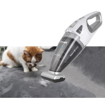 Concept VP4370 - Handhållen dammsugare WET & DRY PERFECT CLEAN 90W/14,8V 2200 mAh vit