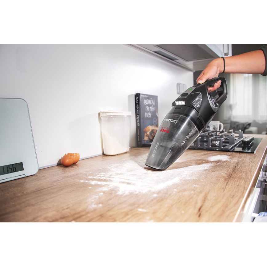 Concept VP4380 - Handdammsugare REAL FORCE 110W/18,5V 2200 mAh svart