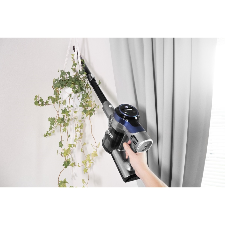 Concept VP6040 - Stick handdammsugare 2i1 ICONIC ANIMAL TELESCOPE 200W/22,2V 2200 mAh blå