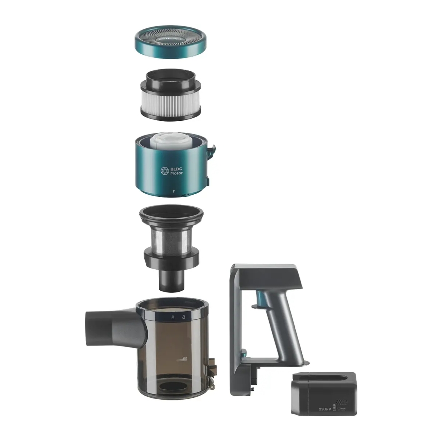 Concept VP6045 - 2-i-1 stav- och handdammsugare ICONIC SUCTION PRO 450W/29,6V 2500 mAh blå