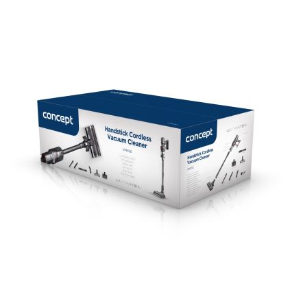 Concept VP6150 - Stavdammsugare 3-i-1 ULTIMAT UV-KRAFT 500W/29,6V 2200 mAh svart