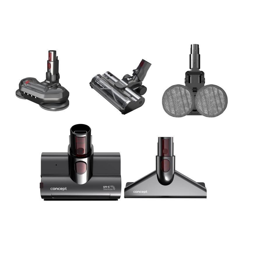 Concept VP6260 - 4-i-1 stavdammsugare ULTIMATE PRO+ 500W/29,6V 2200 mAh svart