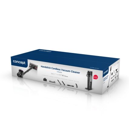 Concept VP6300 - Stavdammsugare 5-i-1 ULTIMATE COMPLETE PRO 500 W/25,9 V 2500 mAh svart