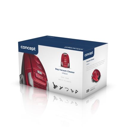 Concept VP8224 - Dammsugare med påse REFRESH CAR&PET 3,5 l 700W/230V röd