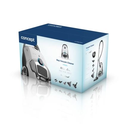 Concept VP8291 - Påsförsedd dammsugare PERFECT CLEAN PET EXPERT 700W/230V vit