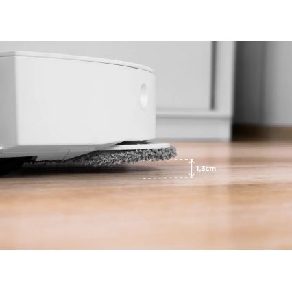 Concept VR4050 - Smart robotdammsugare med mopp 2-i-1 OPTIMUS AQUA PRO LASER 3D 600W/230V 5200 mAh Wi-Fi vit