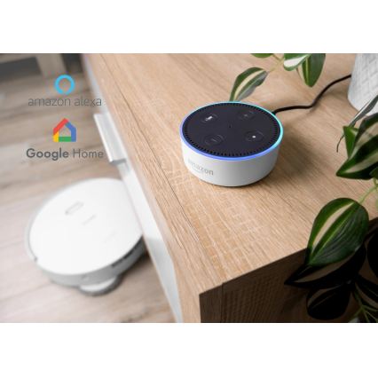 Concept VR4050 - Smart robotdammsugare med mopp 2-i-1 OPTIMUS AQUA PRO LASER 3D 600W/230V 5200 mAh Wi-Fi vit