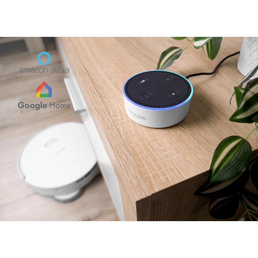 Concept VR4050 - Smart robotdammsugare med mopp 2-i-1 OPTIMUS AQUA PRO LASER 3D 600W/230V 5200 mAh Wi-Fi vit