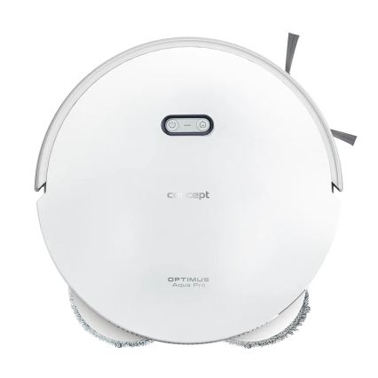Concept VR4050 - Smart robotdammsugare med mopp 2-i-1 OPTIMUS AQUA PRO LASER 3D 600W/230V 5200 mAh Wi-Fi vit