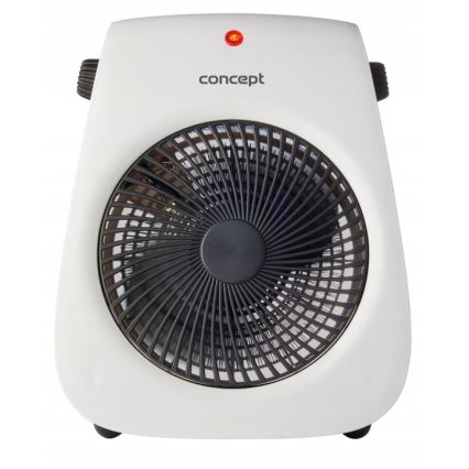 Concept vt7040 - Fläkt med värmeelement 1000/2000W/230V vit