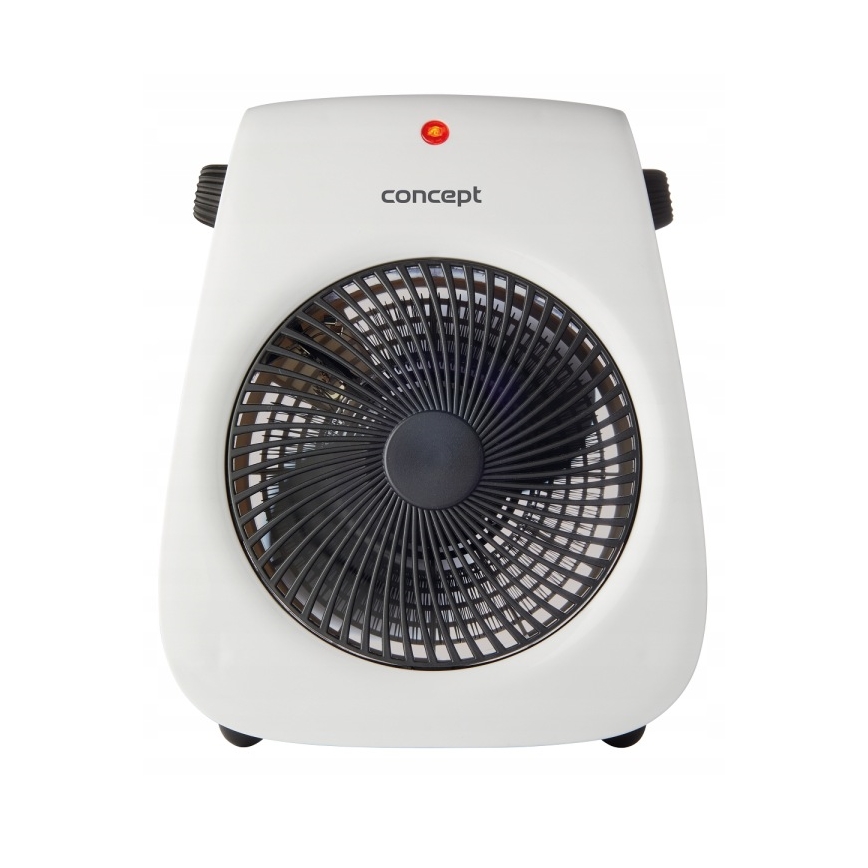 Concept vt7040 - Fläkt med värmeelement 1000/2000W/230V vit