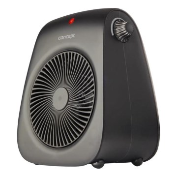 Concept vt7041 - Fläkt med värmeelement 1000/2000W/230V svart