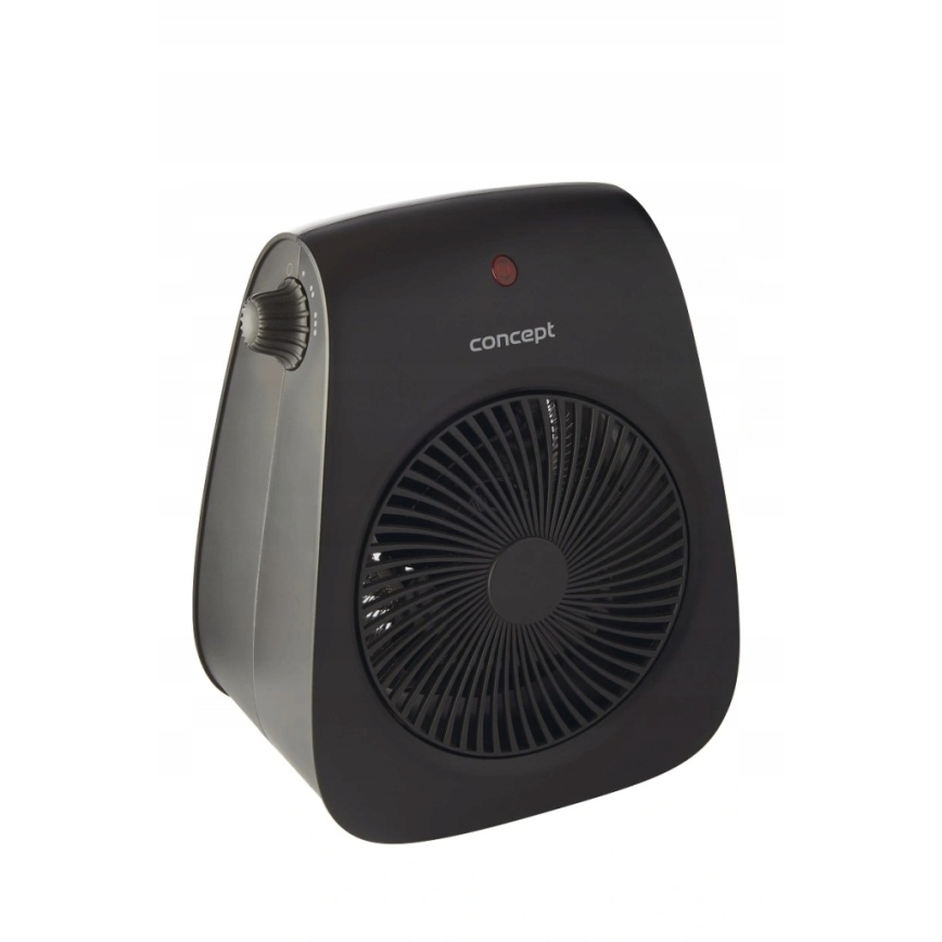Concept vt7041 - Fläkt med värmeelement 1000/2000W/230V svart