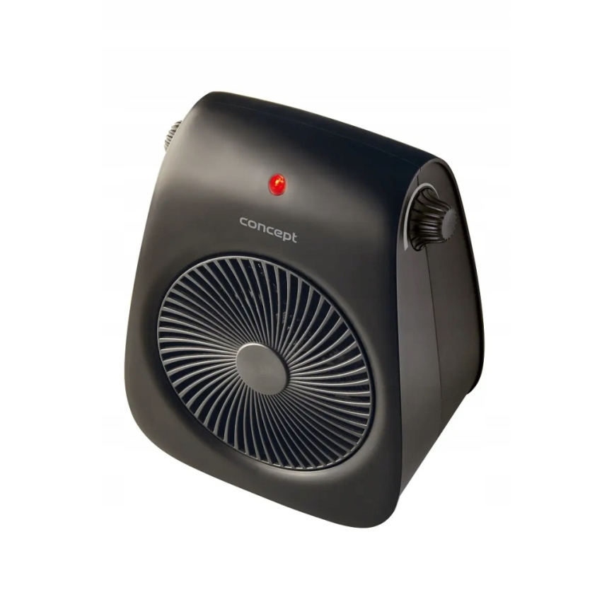 Concept vt7041 - Fläkt med värmeelement 1000/2000W/230V svart