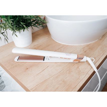 Concept VZ2110 - Plattång GLAM STYLE 48W/230V vit/roséguld