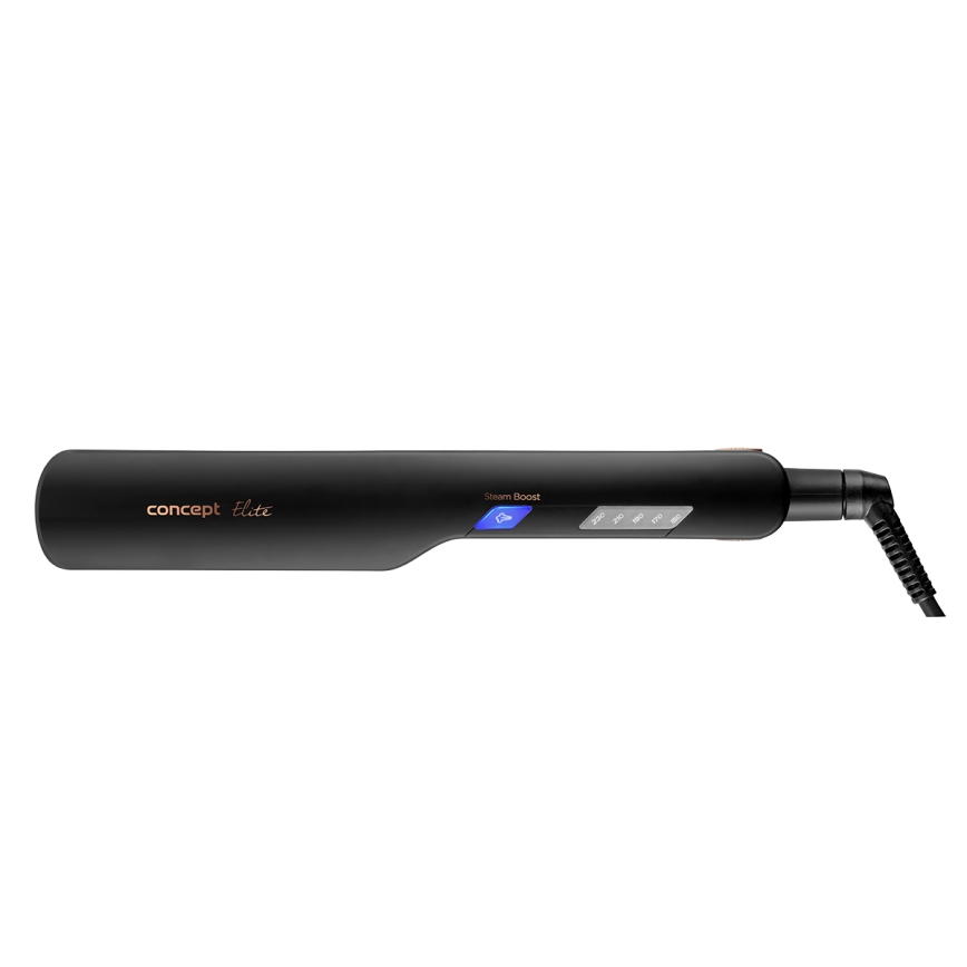 Concept VZ6010 - Steam hair straightener med LED display ELITE STEAM BOOST 54W/230V svart