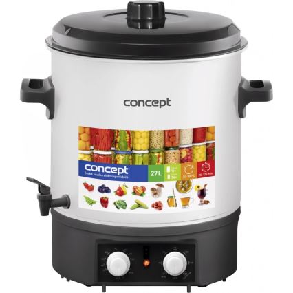 Concept ZH0030 - Konserveringspanna 27 l 2000W/230V vit/svart