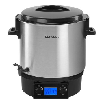 Concept ZH0040 - Konserveringspanna 27 l 2000W/230V rostfri/svart