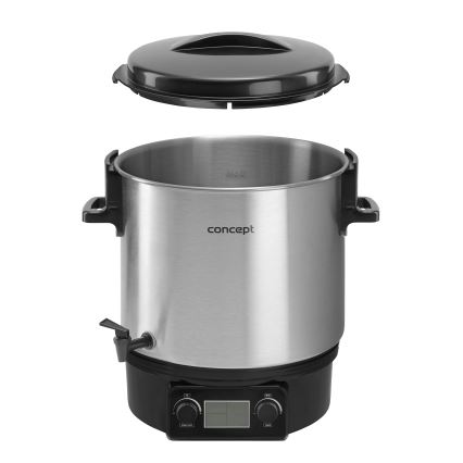 Concept ZH0040 - Konserveringspanna 27 l 2000W/230V rostfri/svart