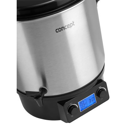 Concept ZH0040 - Konserveringspanna 27 l 2000W/230V rostfri/svart