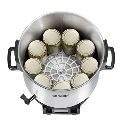 Concept ZH0040 - Konserveringspanna 27 l 2000W/230V rostfri/svart