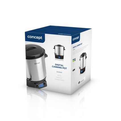 Concept ZH0040 - Konserveringspanna 27 l 2000W/230V rostfri/svart