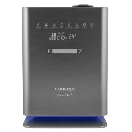 Concept ZV2021- Luftfuktare med aromadiffusor PERFECT AIR SMART 4,6 l 110W/230V Wi-Fi antracit + fjärrkontroll