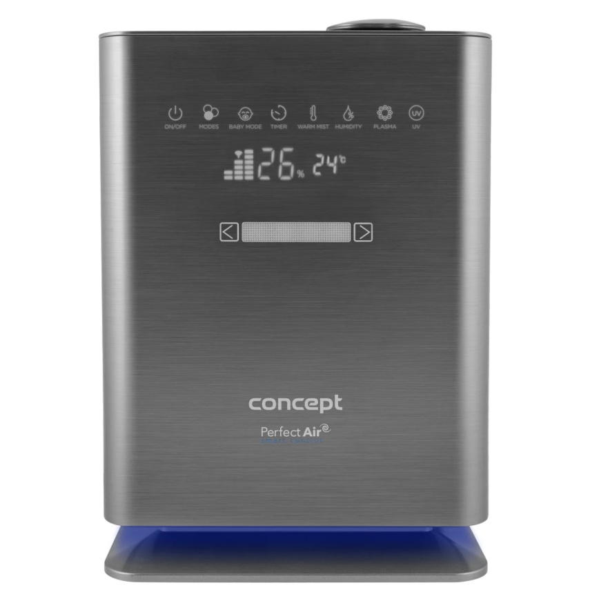 Concept ZV2021- Luftfuktare med aromadiffusor PERFECT AIR SMART 4,6 l 110W/230V Wi-Fi antracit + fjärrkontroll