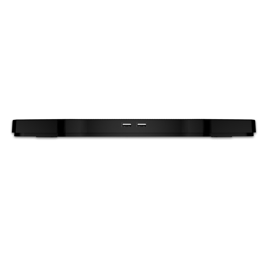CONNECT IT CCP-2200-BK - Kylplatta för laptop 4x fläkt 2xUSB svart/blå