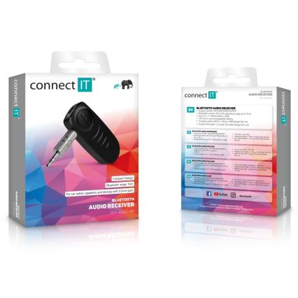 CONNECT IT CFF-4050-BK - Bluetooth audio Mottagare AUX 110 mAh