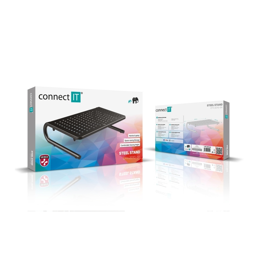 CONNECT IT CFH-2010-BK - Multifunktionell Metalbas svart