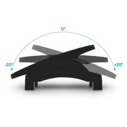 CONNECT IT CFH-4100-BK - Justerbart fotstöd svart