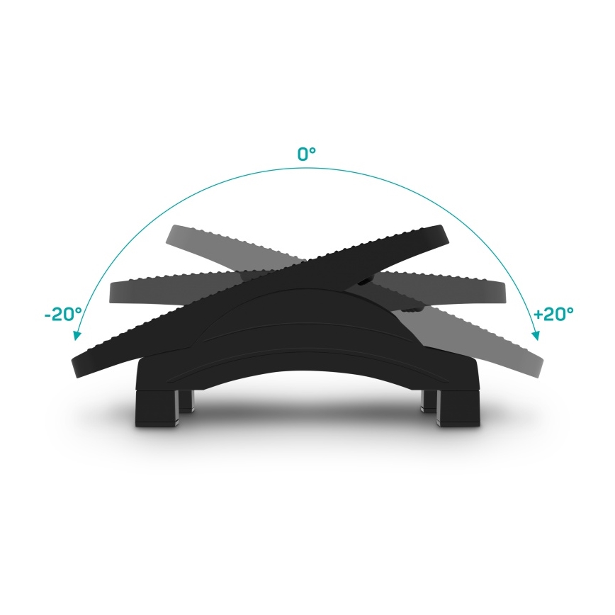 CONNECT IT CFH-4100-BK - Justerbart fotstöd svart