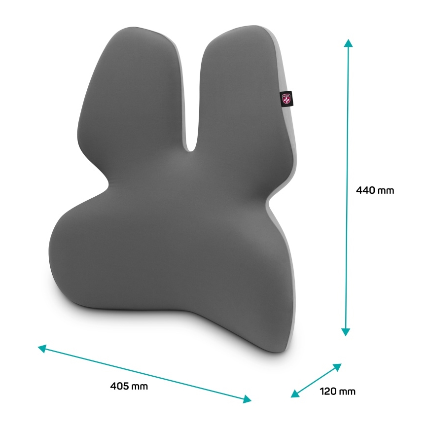 CONNECT IT CFH-5902-GY - Lumbar stolstöd grå