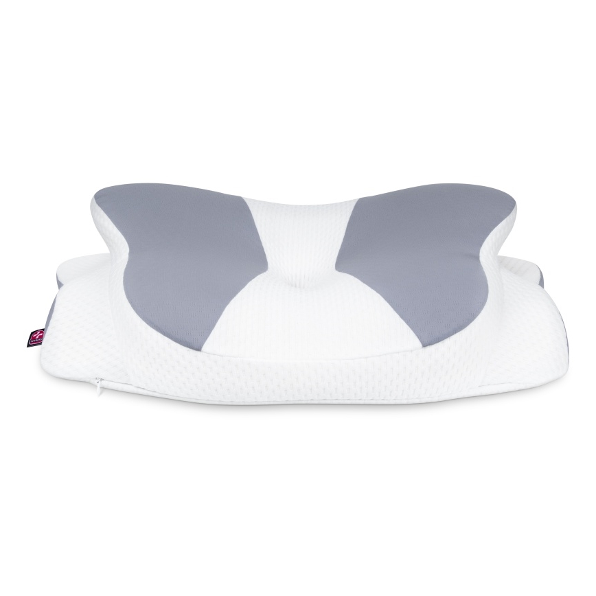 CONNECT IT CFH-6032-WH - Anatomisk kudde Gemini vit/grå