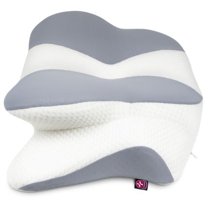 CONNECT IT CFH-6032-WH - Anatomisk kudde Gemini vit/grå