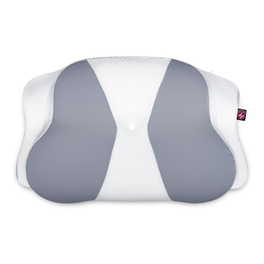 CONNECT IT CFH-6032-WH - Anatomisk kudde Gemini vit/grå